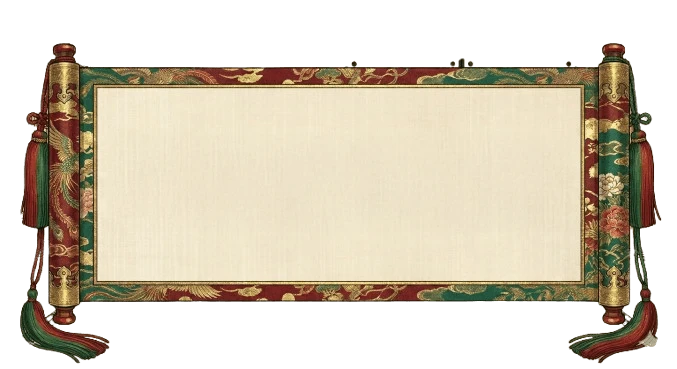 巻物デザインの背景画像